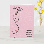 Danke Ladybugs auf Daisy Doodle Karte (Gelbe Blume)