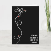 Danke Ladybugs auf Doodle Daisy Karte (Vorderseite)