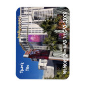 Danke | Las Vegas Bachelorette Foto Souvenir Magnet (Vertikal)