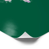 Danke Lavendel Glänzendes Poster (Ecke)