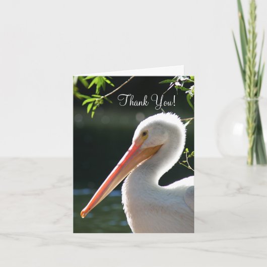 Danke, Lebe, Storch Dankeskarte (Vorderseite)
