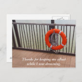 Danke, Leben-Boje, Dankbarkeit Postkarte (Vorne/Hinten)