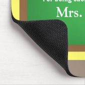 Danke Lehrer, Abschluss-Abschied, niedliche Eulen Mousepad (Ecke)