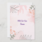 Danke, Lehrer. Bearbeitbare Lehrer- und Kindername Dankeskarte (Rückseite)