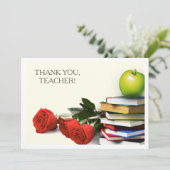 Danke, Lehrer. Benutzerdefinierte Flachkarten Dankeskarte (Stehend Vorderseite)