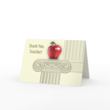 Danke, Lehrer. Benutzerdefinierte Grußkarte