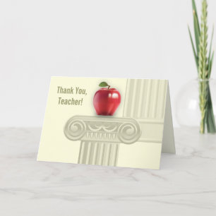 Danke, Lehrer. Benutzerdefinierte Grußkarte Dankeskarte
