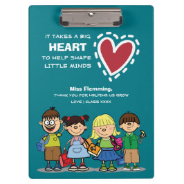 Danke, Lehrer. Benutzerdefiniertes Geschenk Klemmbrett