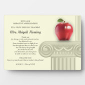 Danke, Lehrer. Bildung Symbole Individuelle Name Fotoplatte (Vorderseite)