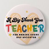 Danke, Lehrer-Button Button (Vorderseite)
