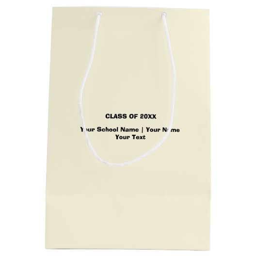 Danke, Lehrer. Custom Mittlere Geschenktüte (Rückseite)