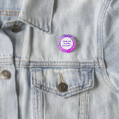 Danke Lehrer Dankbarkeit Rosa Lila Tie-Dye Button (Beispiel)