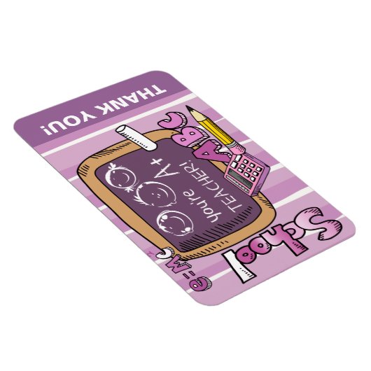 Danke, Lehrer | Der beste Lehrer Magnet (Rechte Seite)