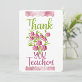 Danke Lehrer Feiertagskarte (Stehend Vorderseite)