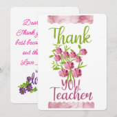 Danke Lehrer Feiertagskarte (Vorne/Hinten)