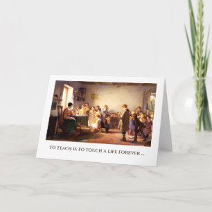 Danke, Lehrer. Fine Art Grußkarte Dankeskarte