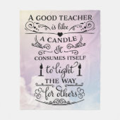 Danke, Lehrer Fleecedecke (Vorderseite)