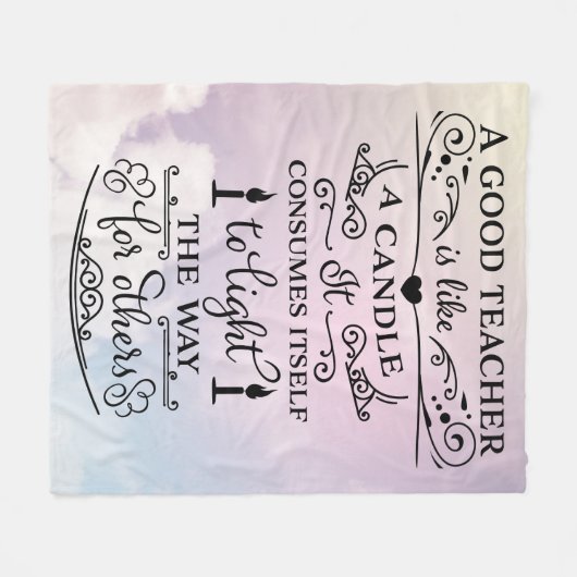 Danke, Lehrer Fleecedecke (Vorderseite (Horizontal))