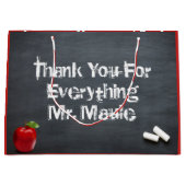 Danke, Lehrer Große Geschenktüte (Vorderseite)