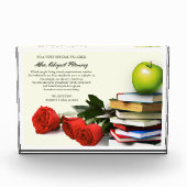 Danke, Lehrer. Individuelle Name-Geschenk Fotoblock (Vorderseite)