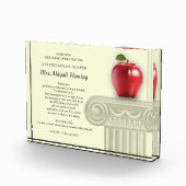 Danke, Lehrer. Individuelle Name-Geschenk Fotoblock (Rechts)