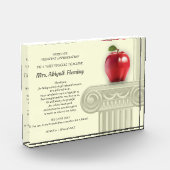 Danke, Lehrer. Individuelle Name-Geschenk Fotoblock (Links)