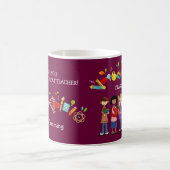 Danke, Lehrer. Individuelle Name-Geschenk Kaffeetasse (Mittel)