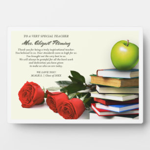 Danke, Lehrer. Individuelle Name Gift Plaques Fotoplatte