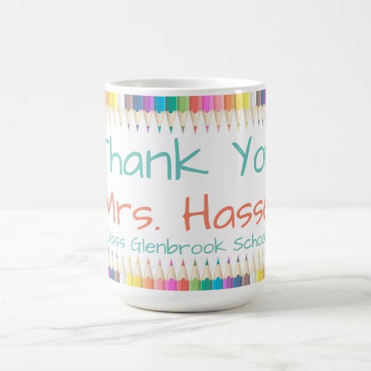 Danke, Lehrer Kaffeetasse (Mittel)