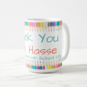 Danke, Lehrer Kaffeetasse (VorderseiteRechts)