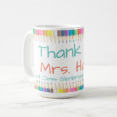 Danke, Lehrer Kaffeetasse (Vorderseite Links)