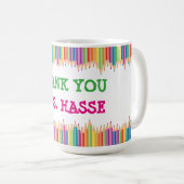 Danke, Lehrer Kaffeetasse (VorderseiteRechts)