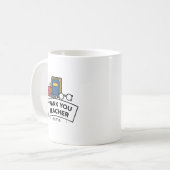 Danke Lehrer – Kaffeetasse als Dankeschön Geschenk (Vorderseite Links)