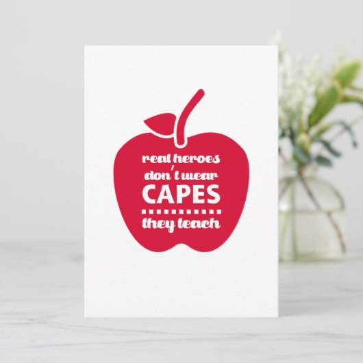 Danke, Lehrer. Lehrangebot | Apple Dankeskarte (Stehend Vorderseite)