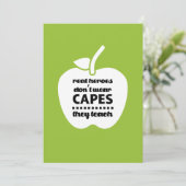 Danke, Lehrer. Lehrangebot | Apple Dankeskarte (Stehend Vorderseite)