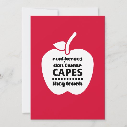 Danke, Lehrer. Lehrangebot | Apple Dankeskarte (Vorderseite)