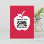 Danke, Lehrer. Lehrangebot | Apple Dankeskarte (Stehend Vorderseite)