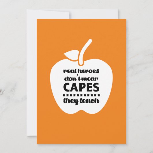 Danke, Lehrer. Lehrangebot | Apple Dankeskarte (Vorderseite)