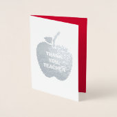 Danke, Lehrer. Luxus Folienkarte (Vorderseite)