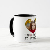 Danke Lehrer mit individuellem Foto Tasse (Vorderseite Links)