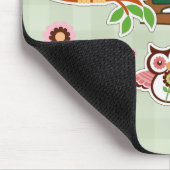 Danke, Lehrer. Niedlich Owls Individuelle Name Mousepad (Ecke)