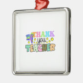 Danke, Lehrer Ornament Aus Metall (Links)