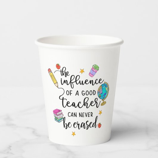 Danke, Lehrer Pappbecher (Rückseite)