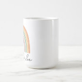 Danke Lehrer - Pastell-Regenbogen-Design-Tasse Per Kaffeetasse (Mittel)