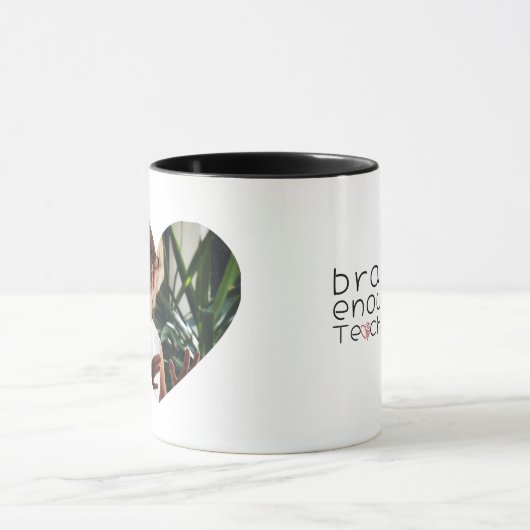 Danke Lehrer Personalisierte Kaffeetasse (Zentrum)