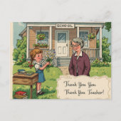 "Danke, Lehrer!" Postkarte (Vorderseite)