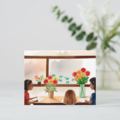 "Danke, Lehrer!" Postkarte (Stehend Vorderseite)