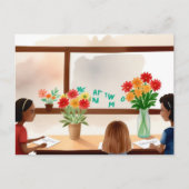 "Danke, Lehrer!" Postkarte (Vorderseite)