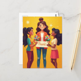 "Danke, Lehrer!" Postkarte