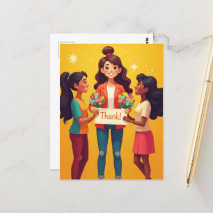 "Danke, Lehrer!" Postkarte